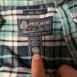 American Rag 4XLT Long Sleeve Button UP